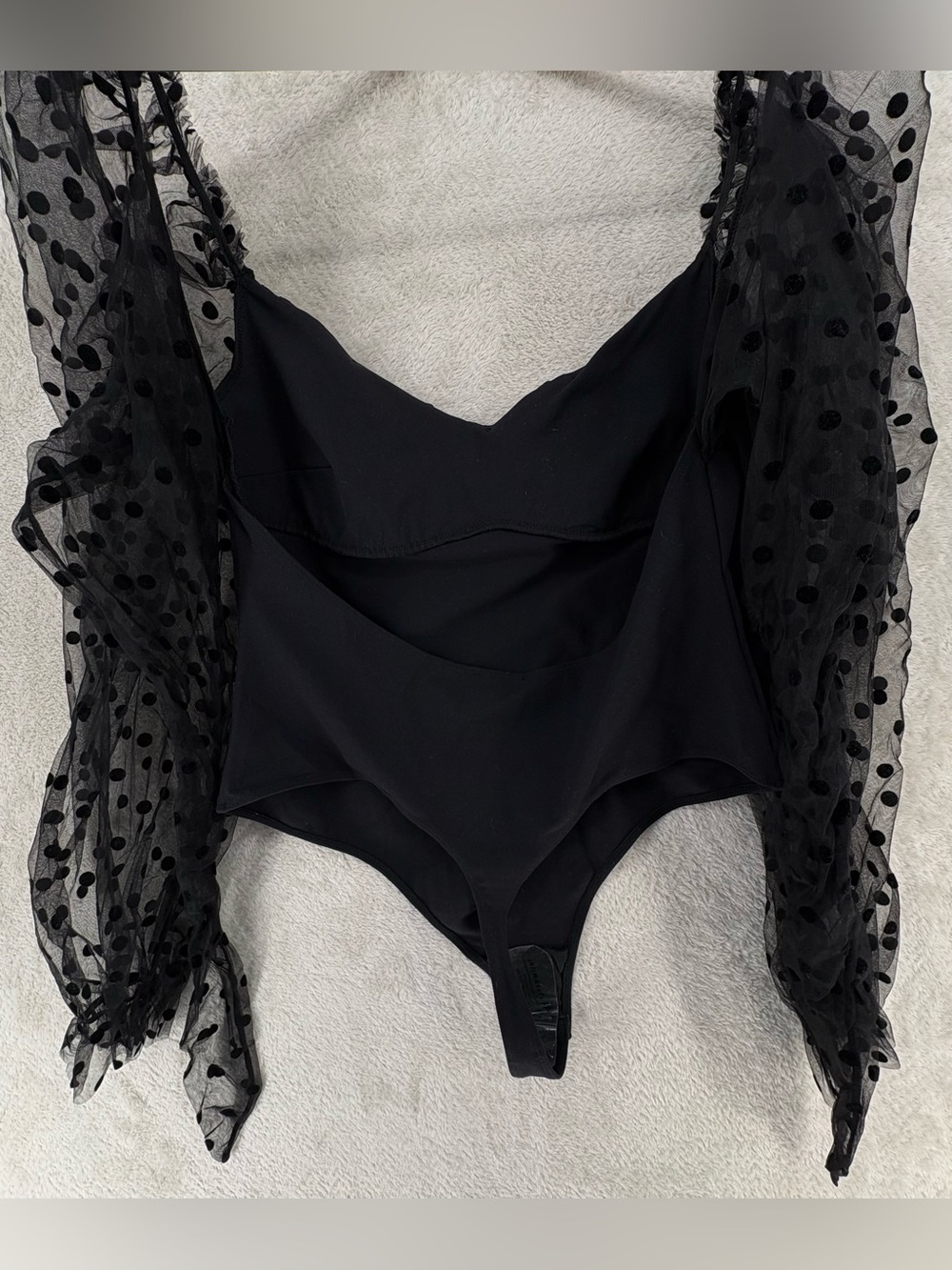 NWT Free People Molly At Midnight Bodysuit, Black - Picture 9 of 16